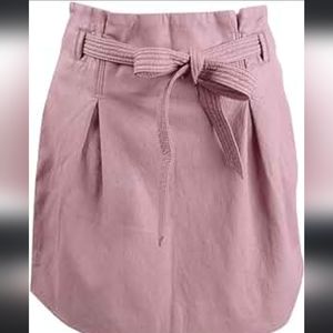 Free people size 4 faux leather mauve skirt